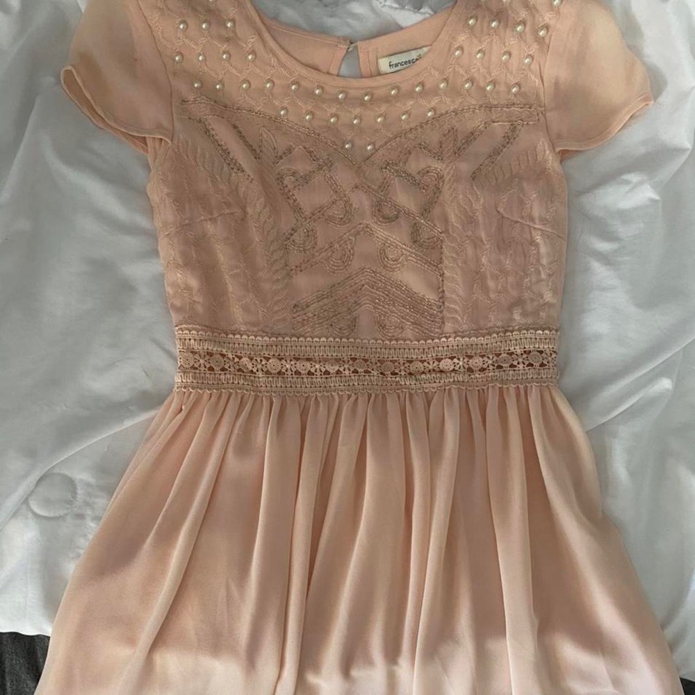 Blush Pink Detailed Francesca’s Dress
